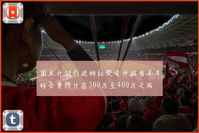 国米计划引进姆拉契奇并租借半年转会费预计在300万至400万之间